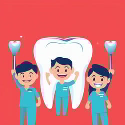 happy dental team graphic with no words-1