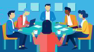 Negotiation table with presentor